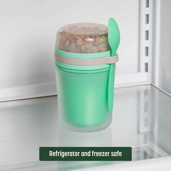 Goodful Double Wall Insulated Yogurt Snack Container, Leak Proof Food Storage - Picture 4 of 7